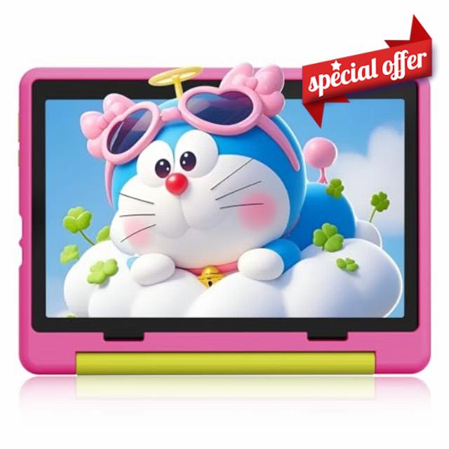 Kids tablet 10 inch Android 14 Tablets for Kids with 1280 * 800 IPS Display