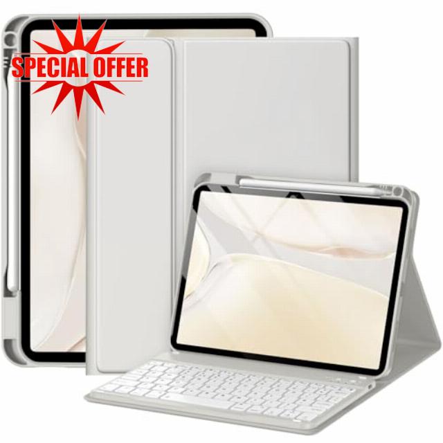 Keyboard Case for iPad 10th Generation 2022/iPad A16 11th Genration 2025 (10.9/11 inch) with Pencil Holder