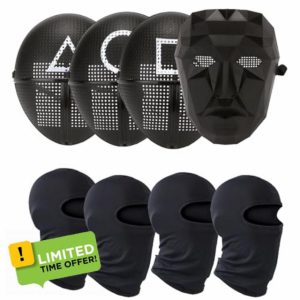 Masquerade Party Mask Halloween Cosplay Korean Game Guardian Survival Game Plastic Mask 4 Se