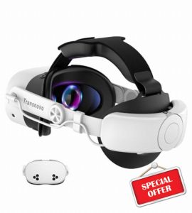 TRANSNOVO Head Strap Compatible with Meta Quest 3S Accessories