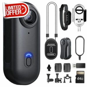 SHPTDJTIC H88 4K Body Cameras with Audio & Video Recording - Waterproof Body Camera 4K