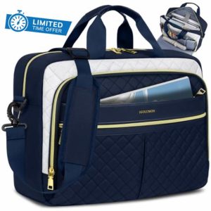 IGOLUMON 17 Inch Laptop Bag for Women Messenger Bag Work Bags for Women Computer Bag 17.3 Inch Laptop Briefcase for Business Office College Travel
