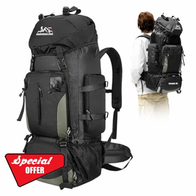 90L Waterproof Hiking Backpack for Men