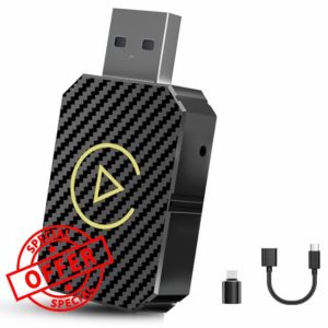 Wireless CarPlay Adapter UK for iPhone - No Delay Bluetooth 5.0 Mini Dongle