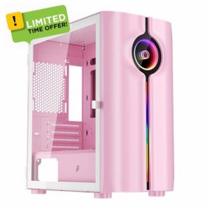 1st Player IS3 RGB Micro-ATX Gaming Case (IS3 Pink RGB)