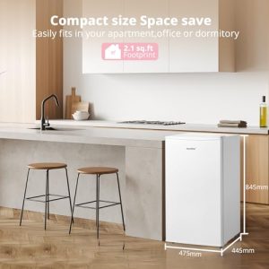 48cm Upright Freezer Adjustable Thermostat