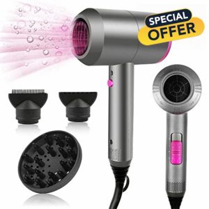 HappyGoo Hair Dryer Professional Ionic Hairdryer with 2 Speed 3 Heat Setting