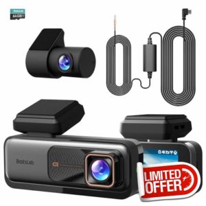 BOTSLAB 4K Dash Cam Front and Rear