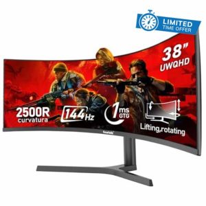 38 Inch Ultrawide Curved 144Hz Gaming Computer Monitors 2500R PC screen 21:9 UWQHD (3840x1600)