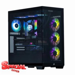 Gaming PC - Intel Core Ultra 9-285k Nvidia Geforce RTX 5080 16GB Graphics Card - 32GB 6000Mhz DDR5 Ram - 2TB Gen 5 NVMe - 1000W Gold Rated PSU - Wi - Fi - Corsair 3500X ARGB Black