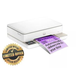 HP Envy 6132e All-in-One Inkjet Wireless Printer with Fax & 6 Months Instant Ink