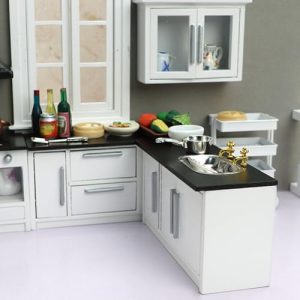 7PCS/Set 1 12 Scale Wooden Doll House Furniture