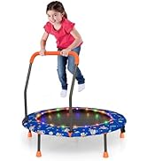 COSTWAY Kids Kick Scooter, Light Up LED 2 Wheeled Scooters for Ages 4 to 13 Children Girls Boys, ...