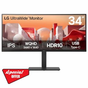 LG Electronics Curved UltraWide Monitor 34BA75QE