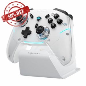 Machenike G5PRO Max SE 1000HZ Wireless Gaming Controller for NS/PC/iOS/Android with Charging Dock