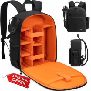 Camera Backpack Bag with Tripod Mount Waterproof Camera Body Photography Backpack Anti-Theft for DSLR/SLR Mirrorless Camera Nikon Sony Cano