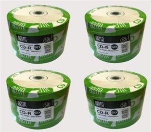 200 x Arita Ritek CD-R Full Inkjet Printable 52x Speed Discs 700MB Shrink Wrap 80 Mins