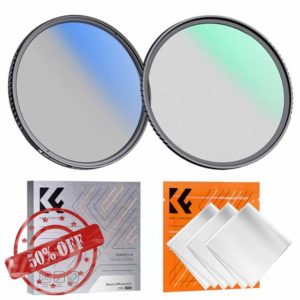 K&F Concept 43mm Black Diffusion 1/4 CPL Filter Set