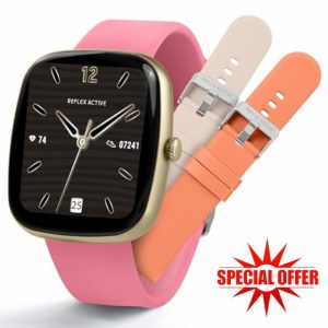 Reflex Active Series 50 Smart Pink Calling Watch Interchangeable Se