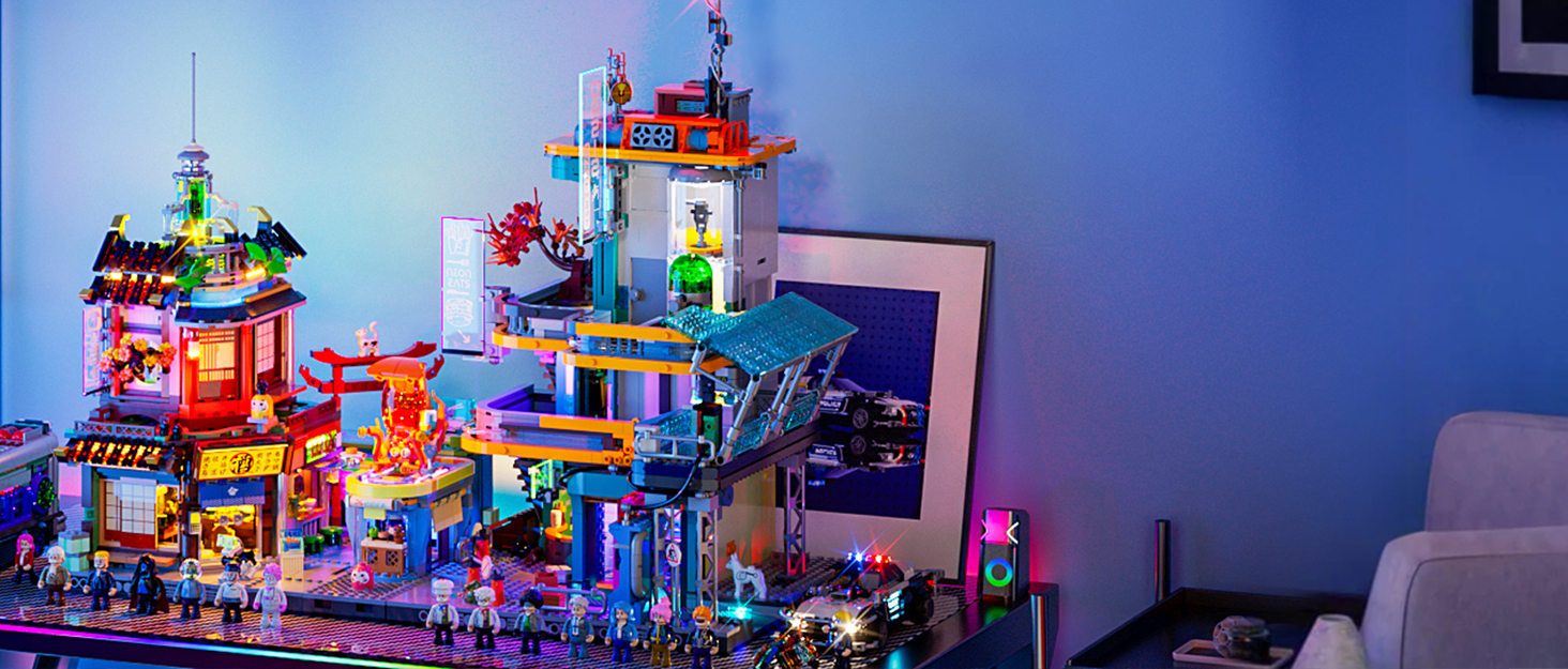 FUNWHOLE Illuminated Building Block Set