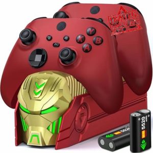 HELLCOOL Charging Dock for Xbox Controller with 2x5520mWh Rechargeable Battery for Xbox Series X|S