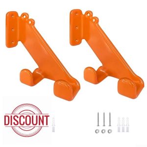Zoegneer Chainsaw Wall Mount Bracket Chainsaw Hook Wall Mount Chainsaw Stand Garage Chainsaw Storage Rack(2pcs)