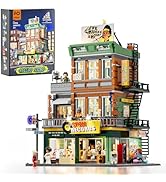 FUNWHOLE Graffiti Bus Stop Clamping Blocks Lighting Decoration, Modular Building Street Fusion.
