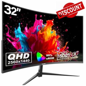 Gawfolk 2K Curved Monitor