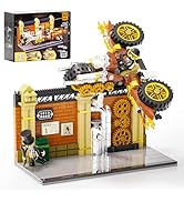 FUNWHOLE Steampunk Observatory Tower Lighting Building Blocks Set - 2744 Pieces Victorian Mech...