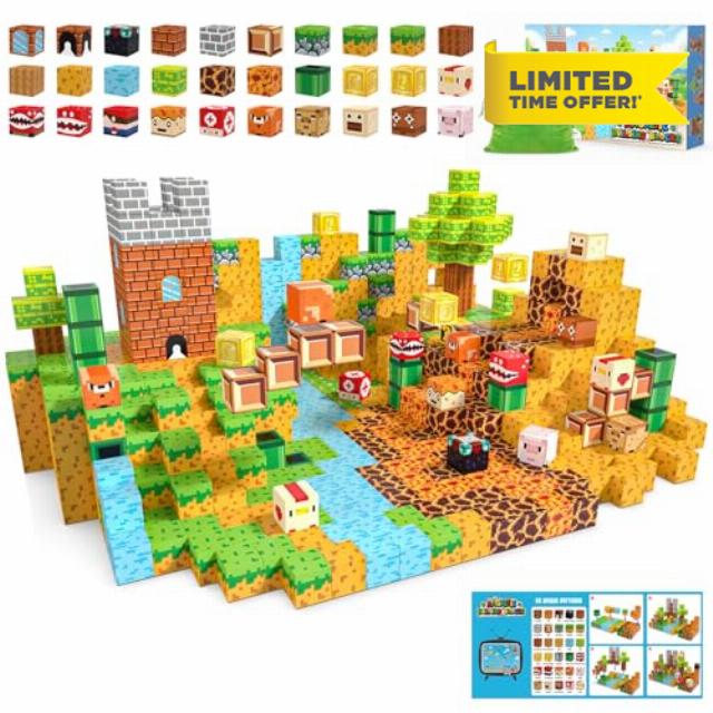 Fuwidvia Magnetic Blocks - 100pcs Magnets Cubes