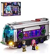 FUNWHOLE Cyberpunk Japanese Izakaya Light Building Block Set - 1987 Pieces Modular Cyberpunk Neon S...