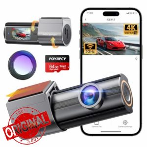 Dash Cam Front 4K Built-in 5GHz WiFi with CPL