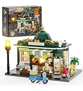 Funwhole book café lighting clamping blocks house, building kit set - city coffee house LED light module.