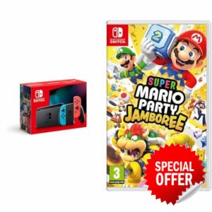 Nintendo Switch (Neon Red/Neon blue) & Super Mario Party Jamboree