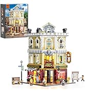 FUNWHOLE Balcony Theatre Kit with Lighting - Creative City House Model, Modular Building Kit