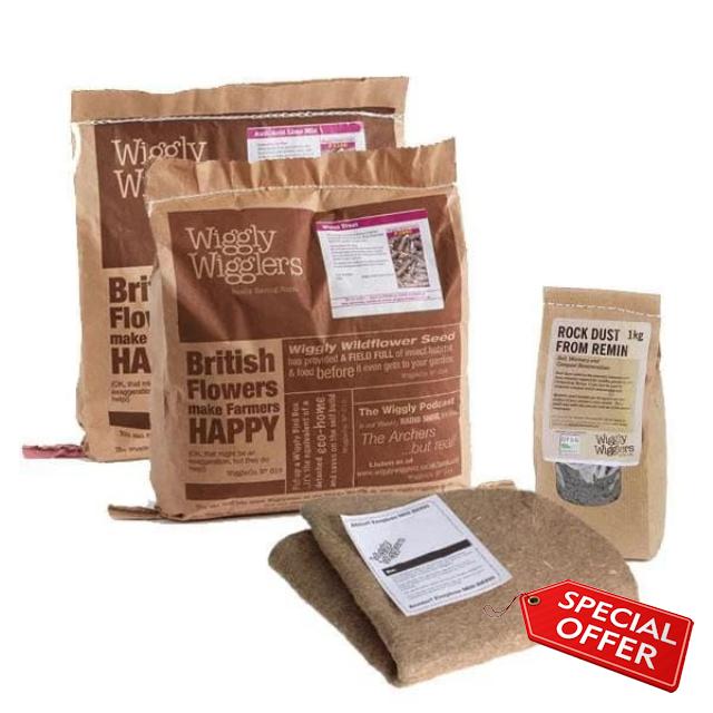 Wiggly Wigglers Wormery Consumables Value Pack – 4kg Worm Treat