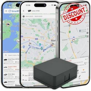 SmartFleet AT500 5 Year 4G Tiny Rechargeable Waterproof Magnetic Battery-Powered GPS Tracker No Monthly Fee Or Subscription