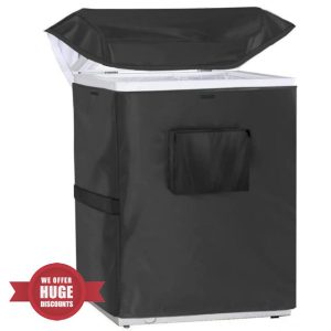 Chest Freezer Cover | Chest Freezer Cover Deep Freezer Covers Waterproof UV Protection Top with Zipper | for Outside Indoor Beverage Refrigerator-Suitable