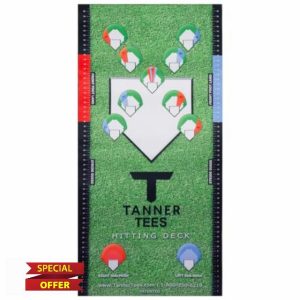 TANNER Hitting Deck | Softball Baseball Instructional Mat for Batting Tee Practice