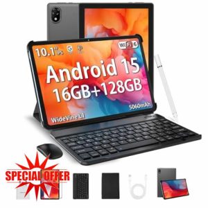 DOOGEE U10 2025 Newest Android 15 Tablet with Keyboard