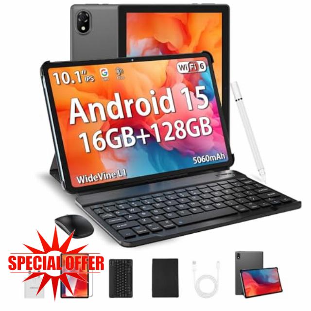 DOOGEE U10 2025 Newest Android 15 Tablet with Keyboard