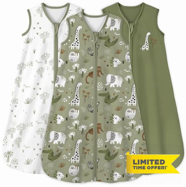 Yoofoss Baby Sleeping Bag Baby Sleep Sack 0.5 TOG 100% Cotto