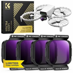 K&F Concept 4-Pack ND/PL Filters Compatible with DJI Flip - ND8&PL