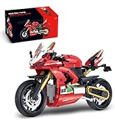 Ebortsin Motorcycle Building Blocks, MOC Race Motorcycle Building Kit, Night Luther Motorbike Bui...