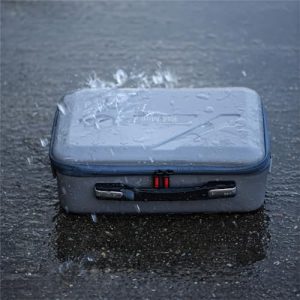 Waterproof Hard Case PU Shoulder Bag for DJI RS 4 Mini Gimbal Stabiliser Storage Bag Travel Case Accessories - Grey