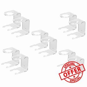 5 Sets Baseball Bat -mounted Bat Display Rack Plastic Bat Support Multi-functional Bat Holder Home Bat Display S