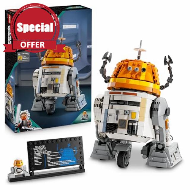 LEGO Star Wars 75416 Chopper (C1-10P) Astromech Droid Figure - Building Toy with Lever-Activated Head Movements