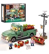 FUNWHOLE Lookout Tower Tent Site Construction Set with LED Lighting, 1426 Pieces Retro Tower Camping Model ...