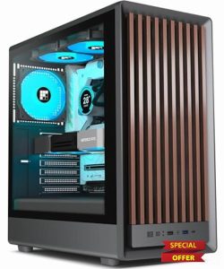 M1 PC Case - Wood Walnut front