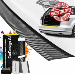 CarDesign AI Boot Sill Protector Suitable for Skoda Enyaq 2022-2027 (SUV Coupé): Complete Set with Tailor-Made Paint Protection Film